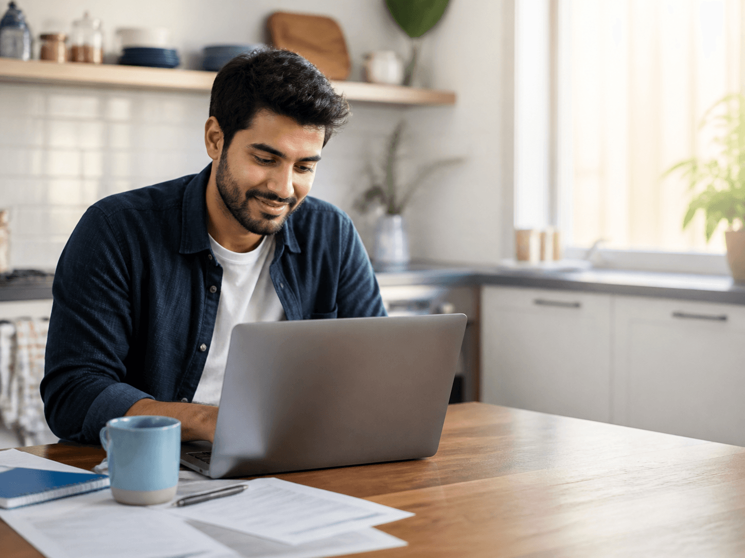 Person reviewing a personal loan option on a laptop